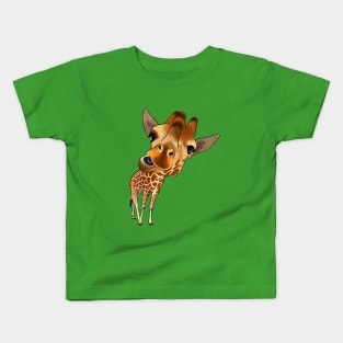 Crazy giraffe Kids T-Shirt